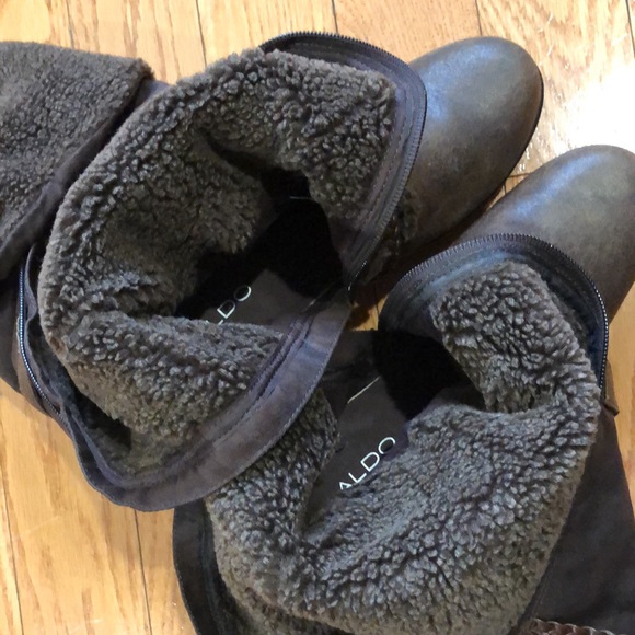 Women’s Aldo Knee-high Platform Boots Vintage - Picture 10 of 16